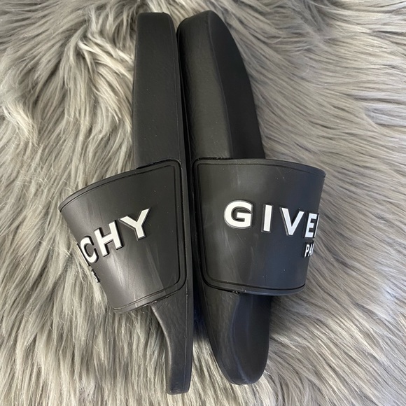 Authentic Givenchy Paris Rubber Slides Black/White 39🖤🤍 - Picture 5 of 9